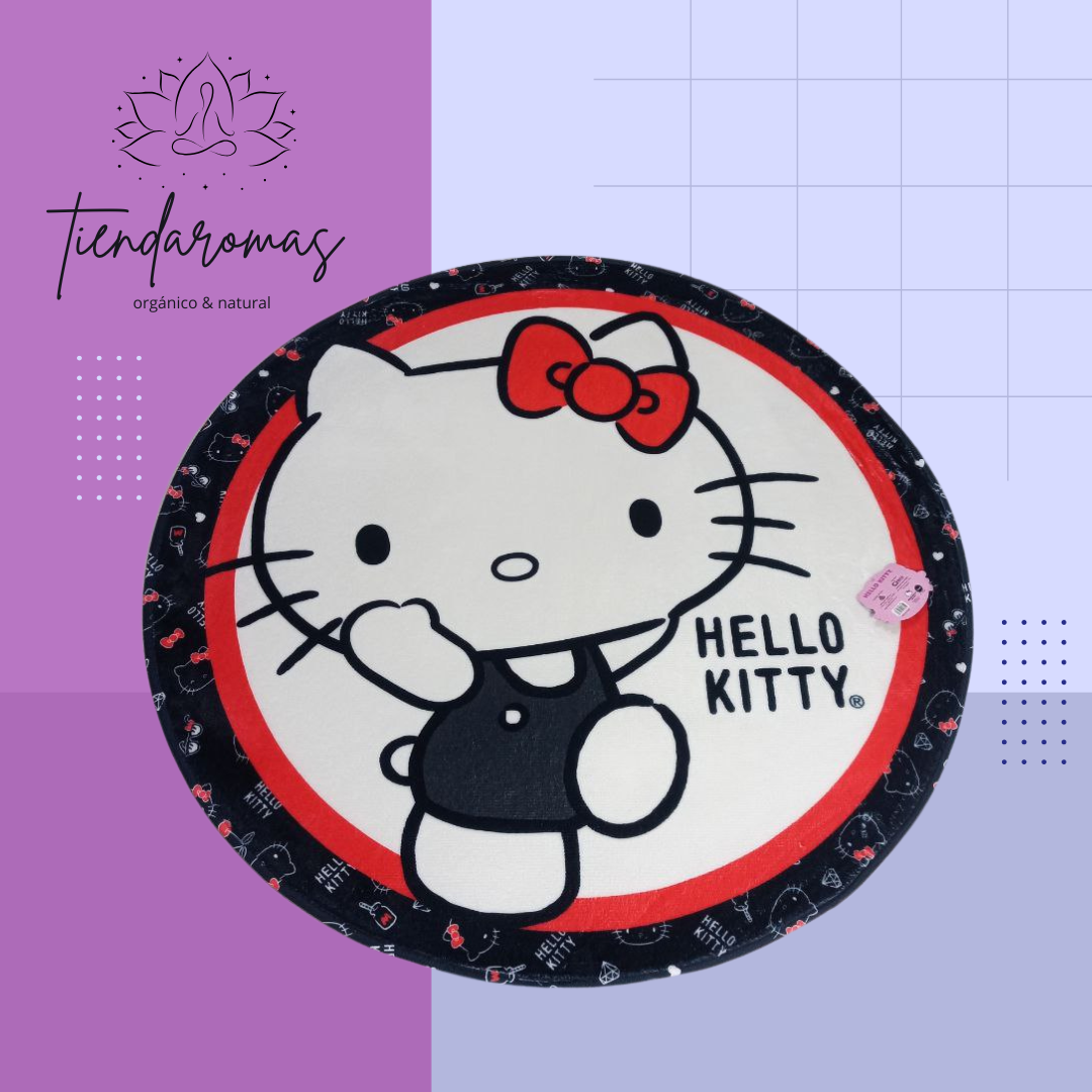 ALFOMBRA HELLO KITTY 80CM orilla negra